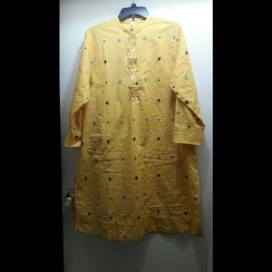Yellow 1-piece Kurti